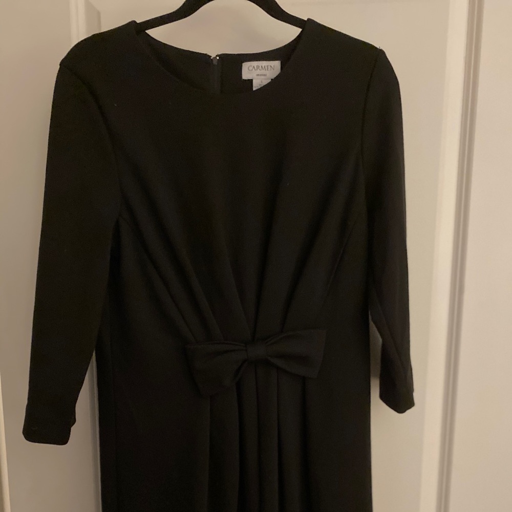 Black Dress with Set Bow